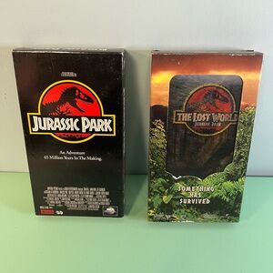 Jurassic Parc & The Lost World VHS Tapes, Steven Spielberg, Dinosaur movie films